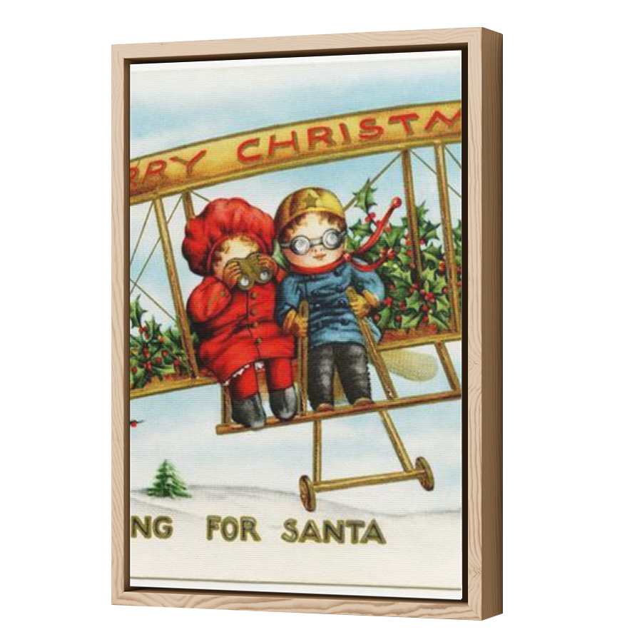 Thumbnail for Canvas - Wood Grain Floating Frame