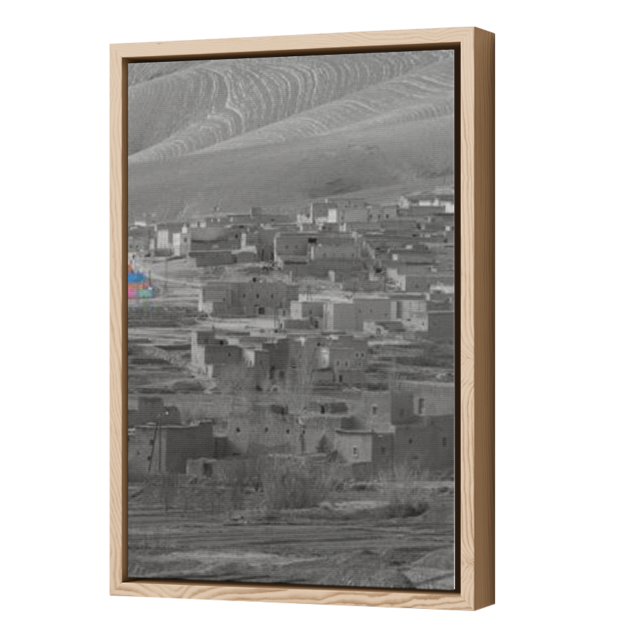 Thumbnail for Canvas - Wood Grain Floating Frame