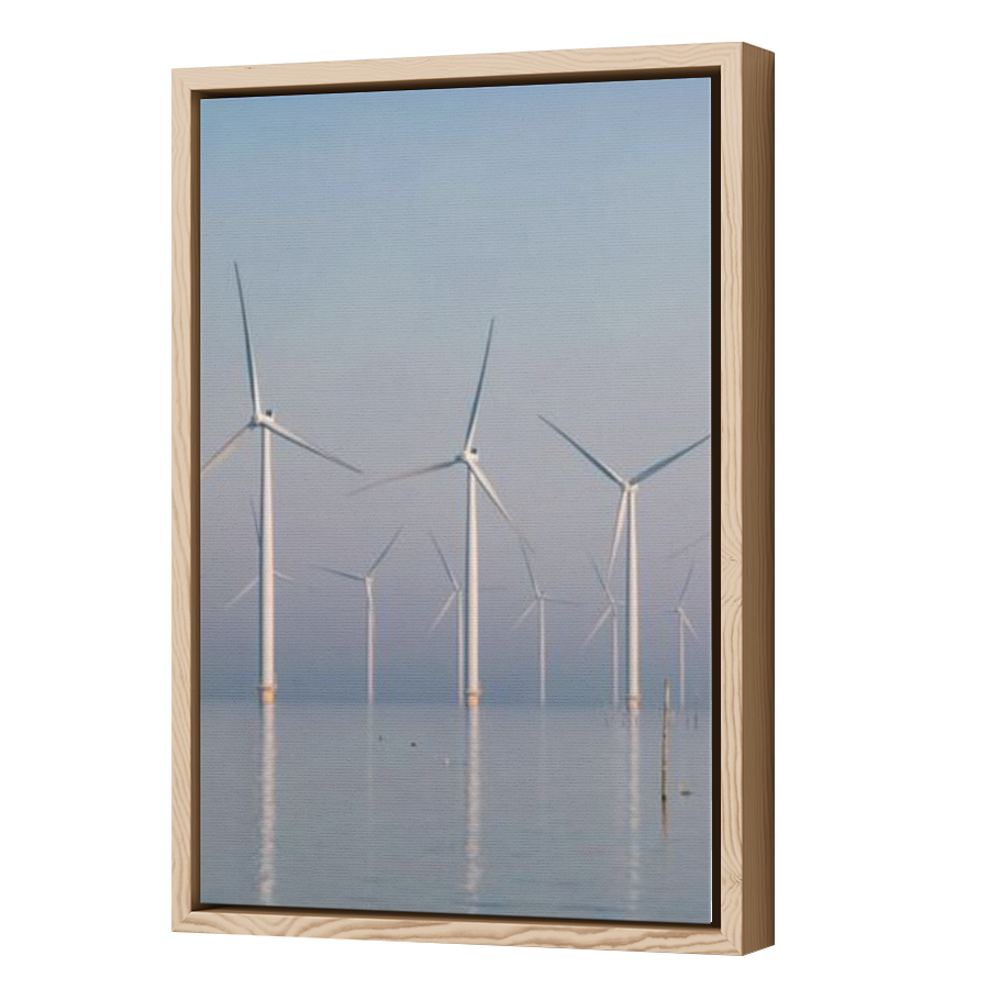 Thumbnail for Canvas - Wood Grain Floating Frame
