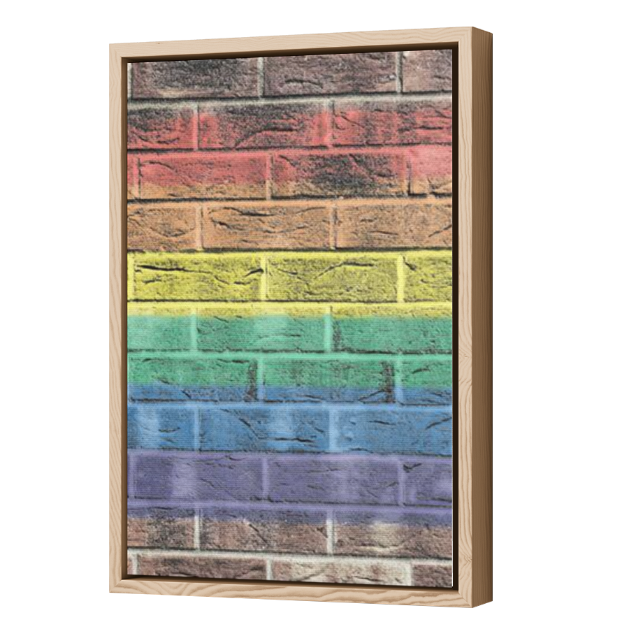 Thumbnail for Canvas - Wood Grain Floating Frame