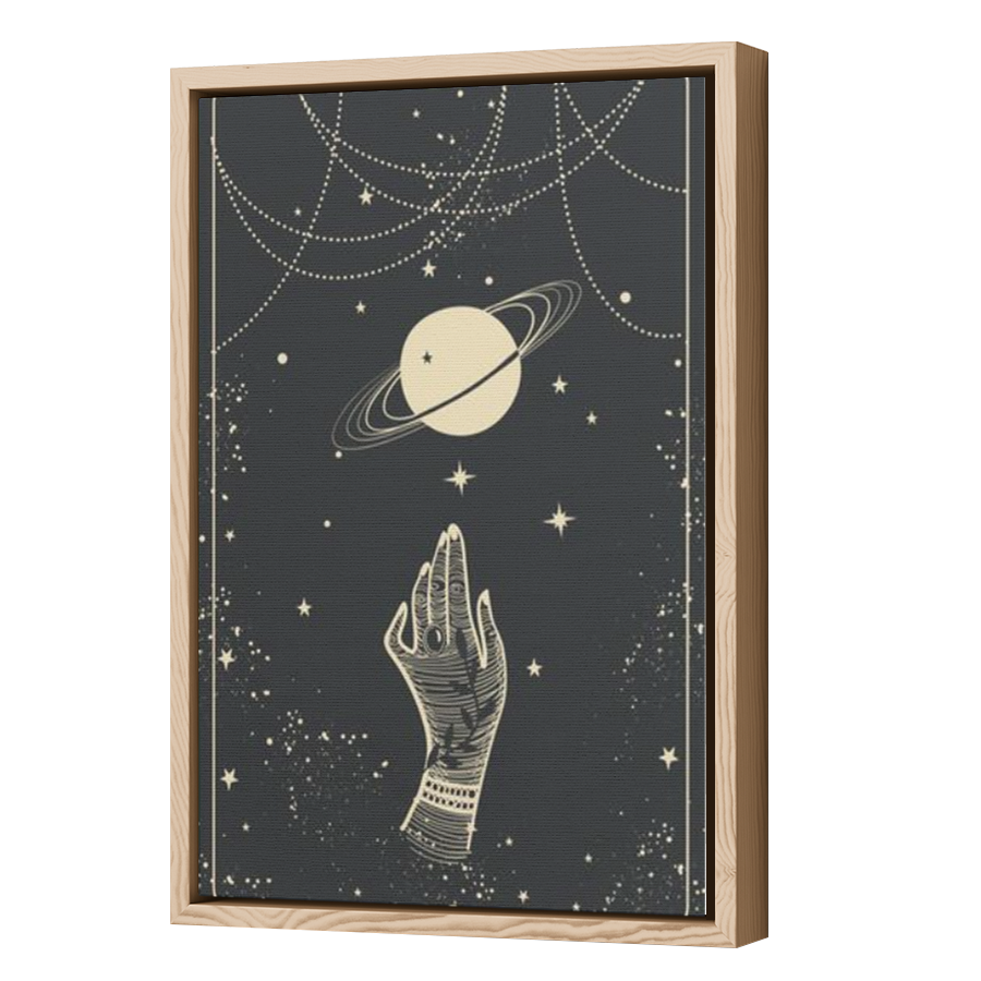 Thumbnail for Canvas - Wood Grain Floating Frame
