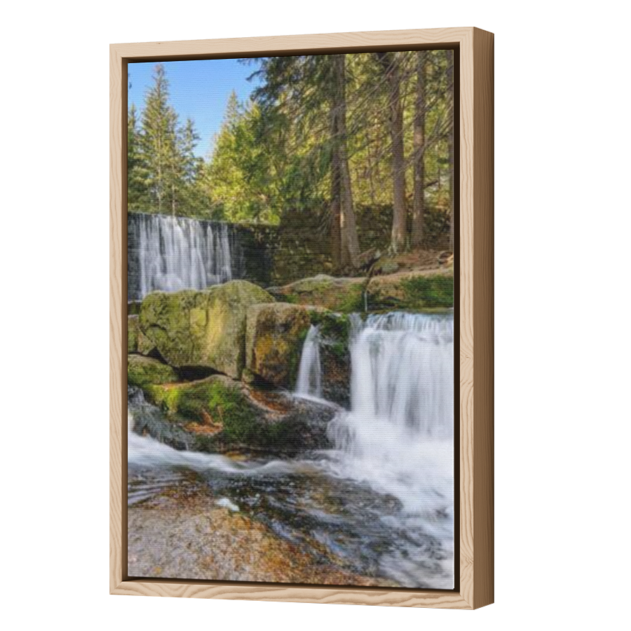 Thumbnail for Canvas - Wood Grain Floating Frame
