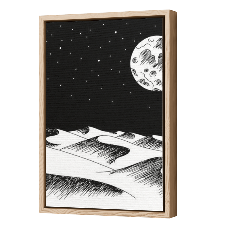 Thumbnail for Canvas - Wood Grain Floating Frame