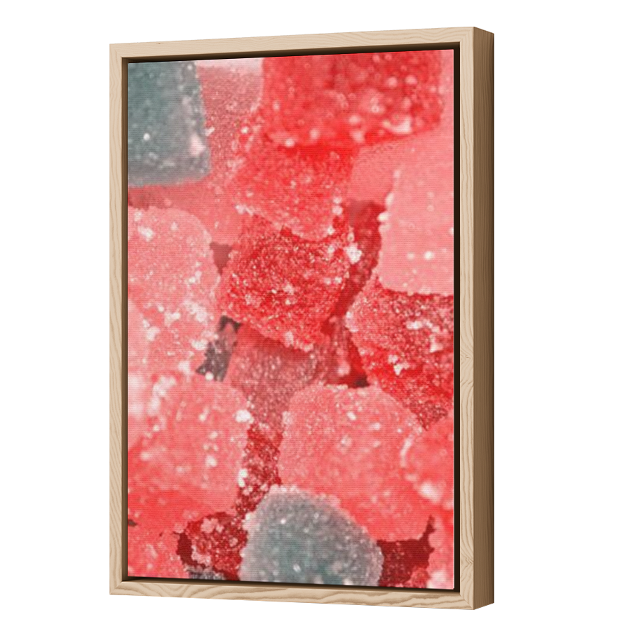 Thumbnail for Canvas - Wood Grain Floating Frame