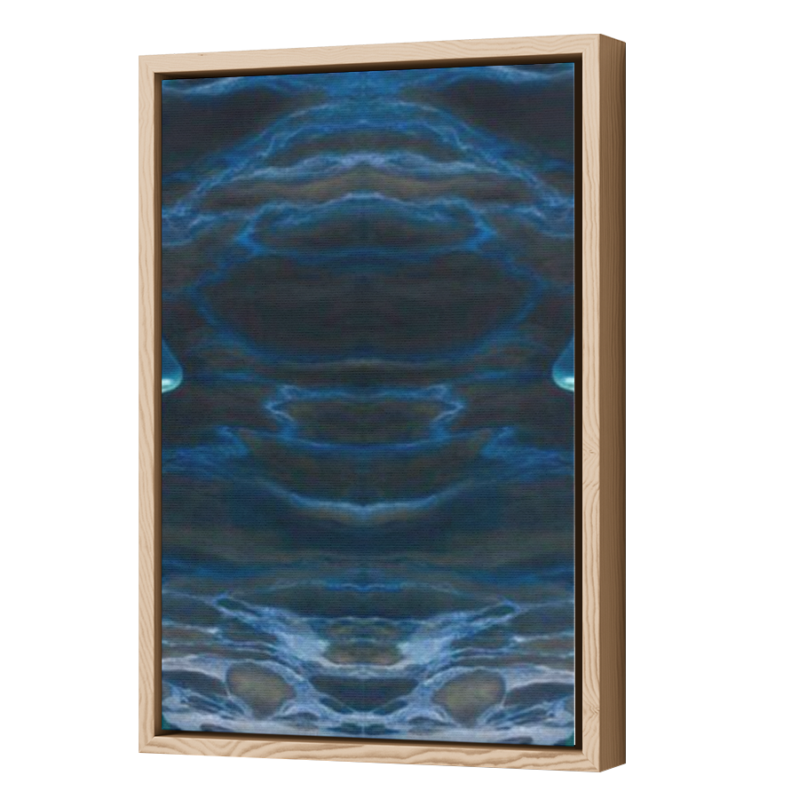 Thumbnail for Canvas - Wood Grain Floating Frame