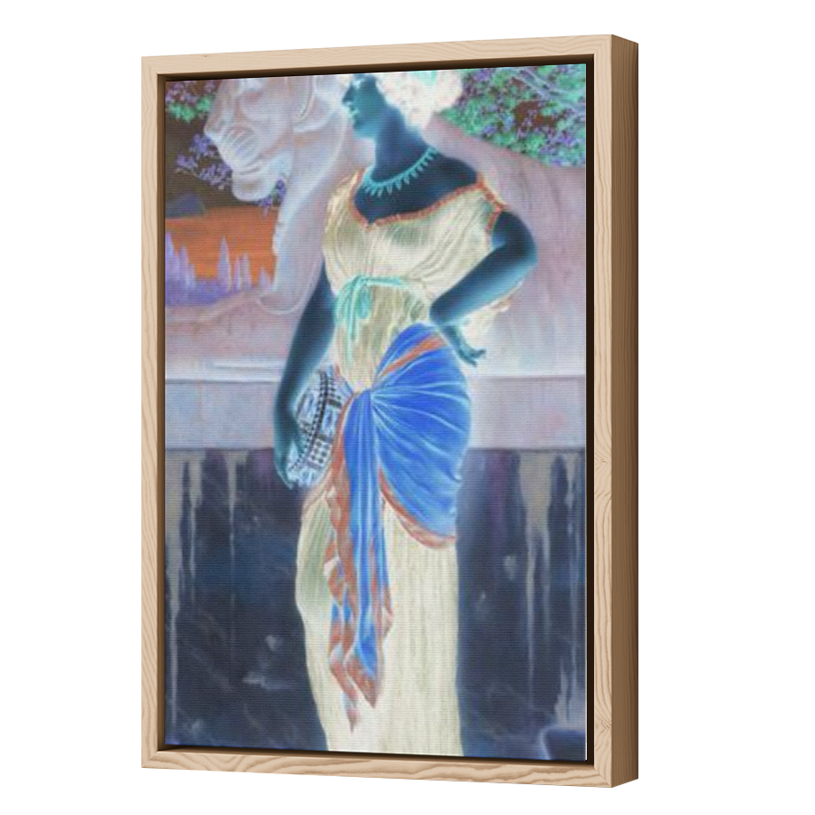 Thumbnail for Canvas - Wood Grain Floating Frame
