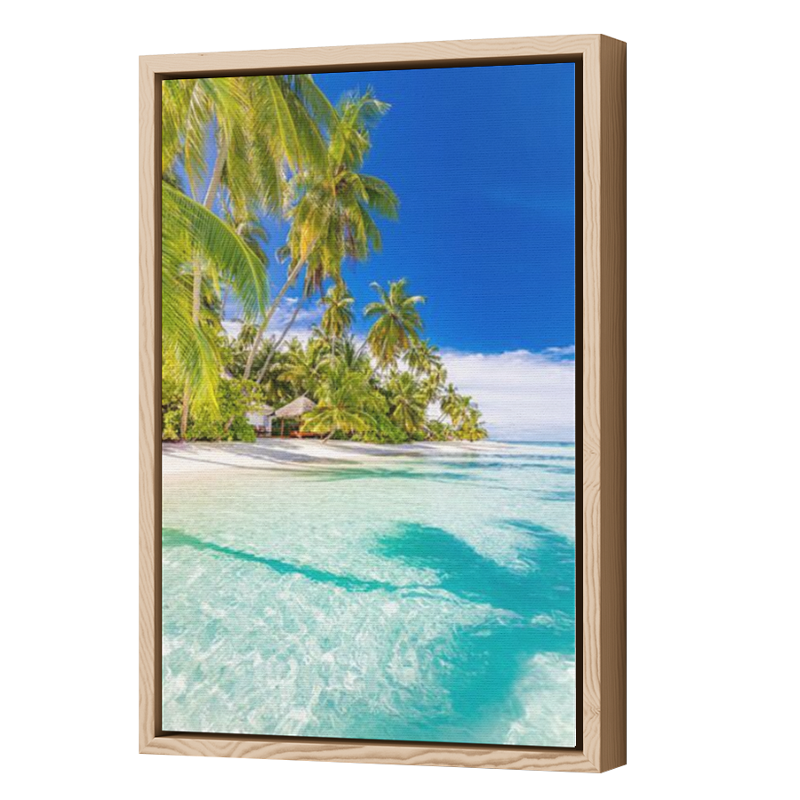 Thumbnail for Canvas - Wood Grain Floating Frame