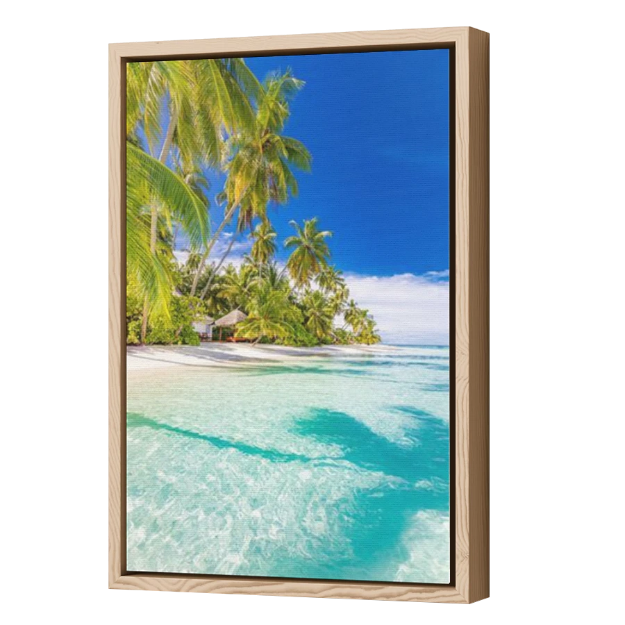 Thumbnail for Canvas - Wood Grain Floating Frame