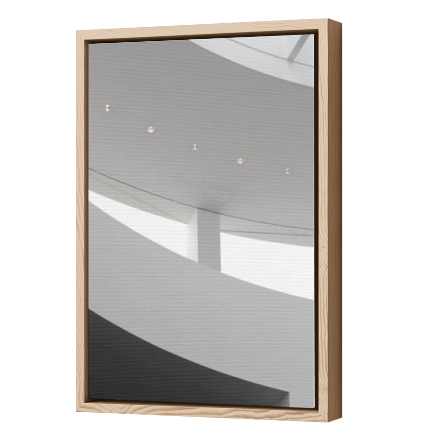 Thumbnail for Canvas - Wood Grain Floating Frame