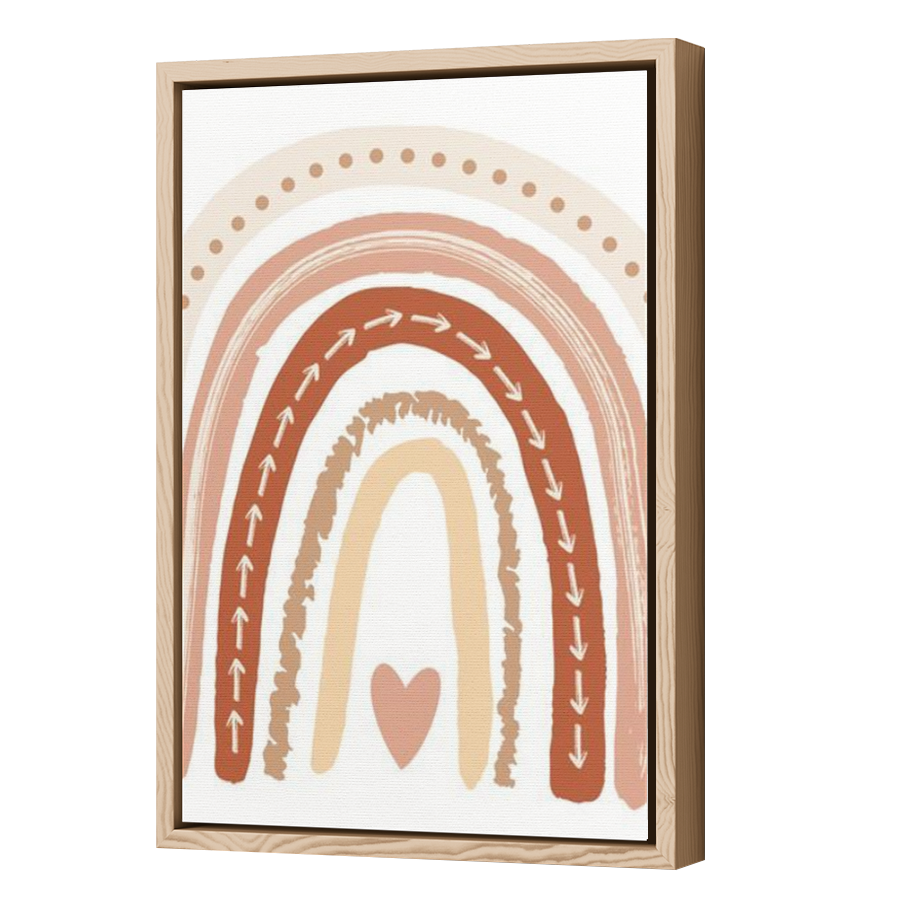Thumbnail for Canvas - Wood Grain Floating Frame