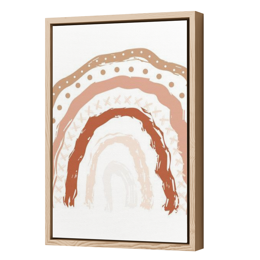 Thumbnail for Canvas - Wood Grain Floating Frame