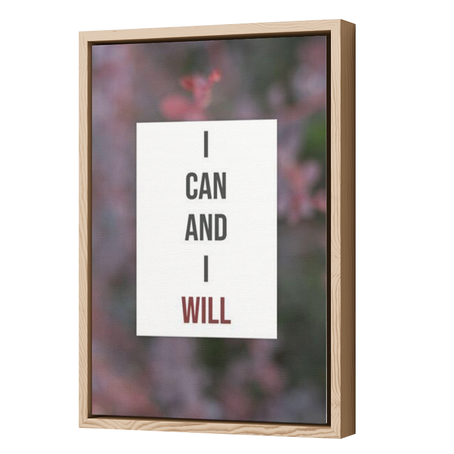 Thumbnail for Canvas - Wood Grain Floating Frame