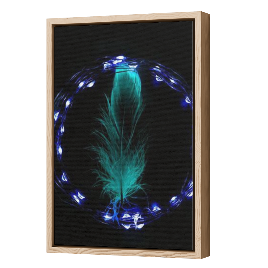 Thumbnail for Canvas - Wood Grain Floating Frame