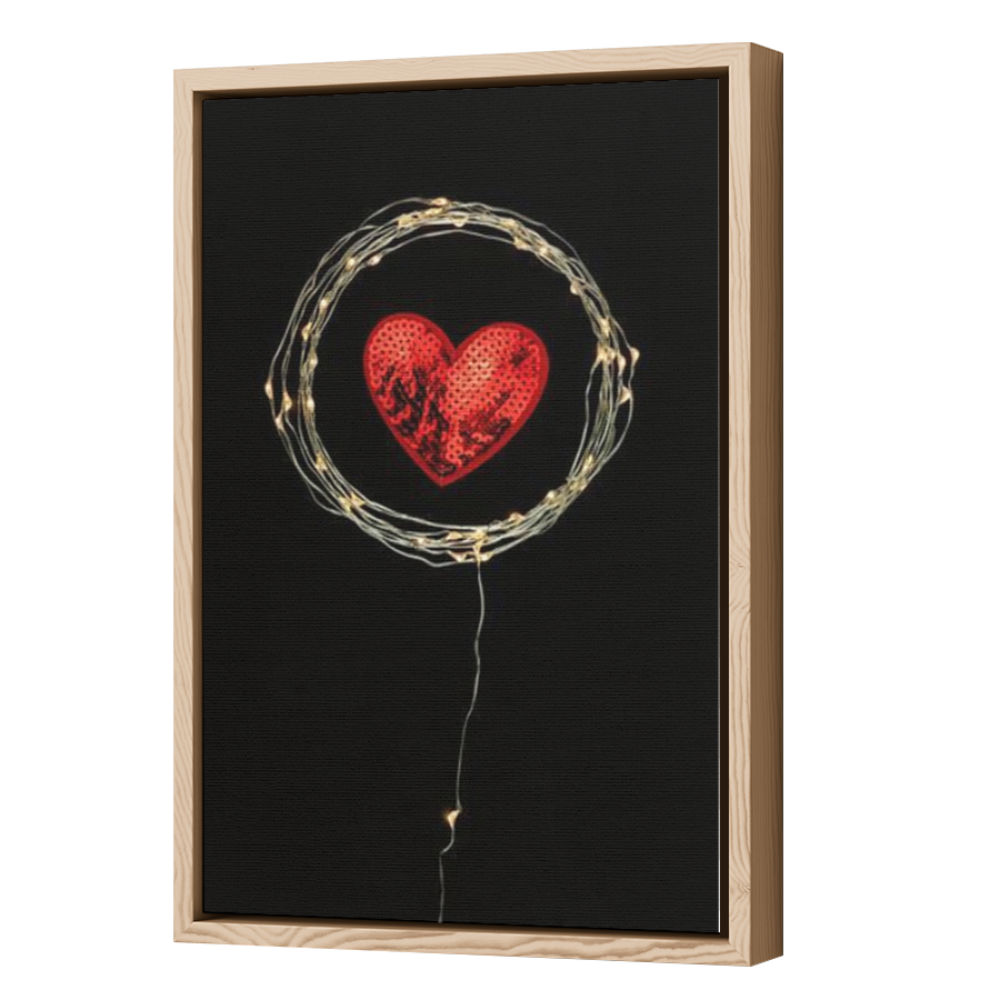 Thumbnail for Canvas - Wood Grain Floating Frame