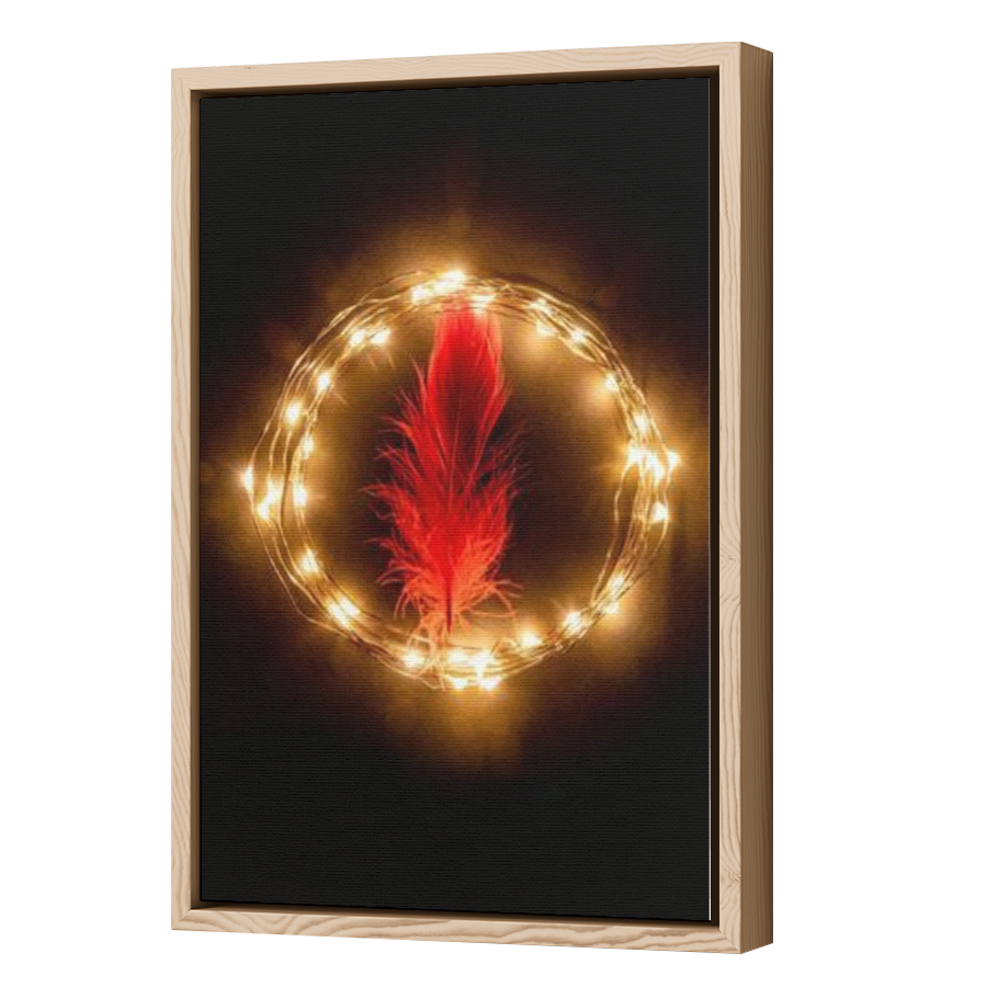 Thumbnail for Canvas - Wood Grain Floating Frame