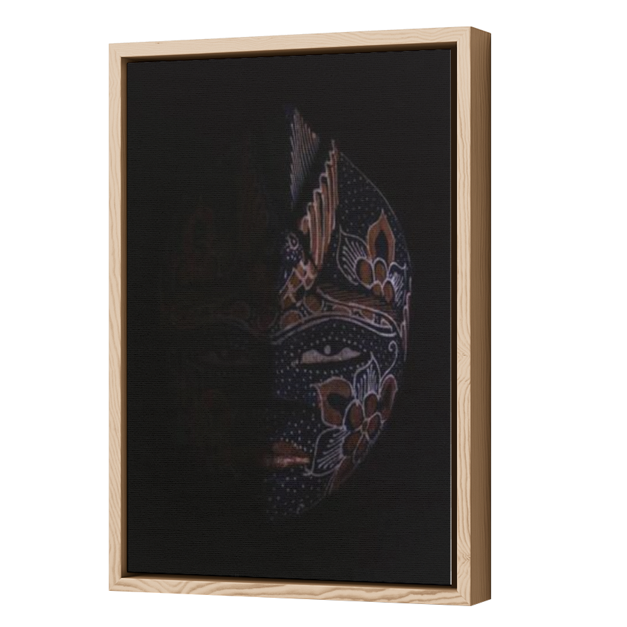 Thumbnail for Canvas - Wood Grain Floating Frame
