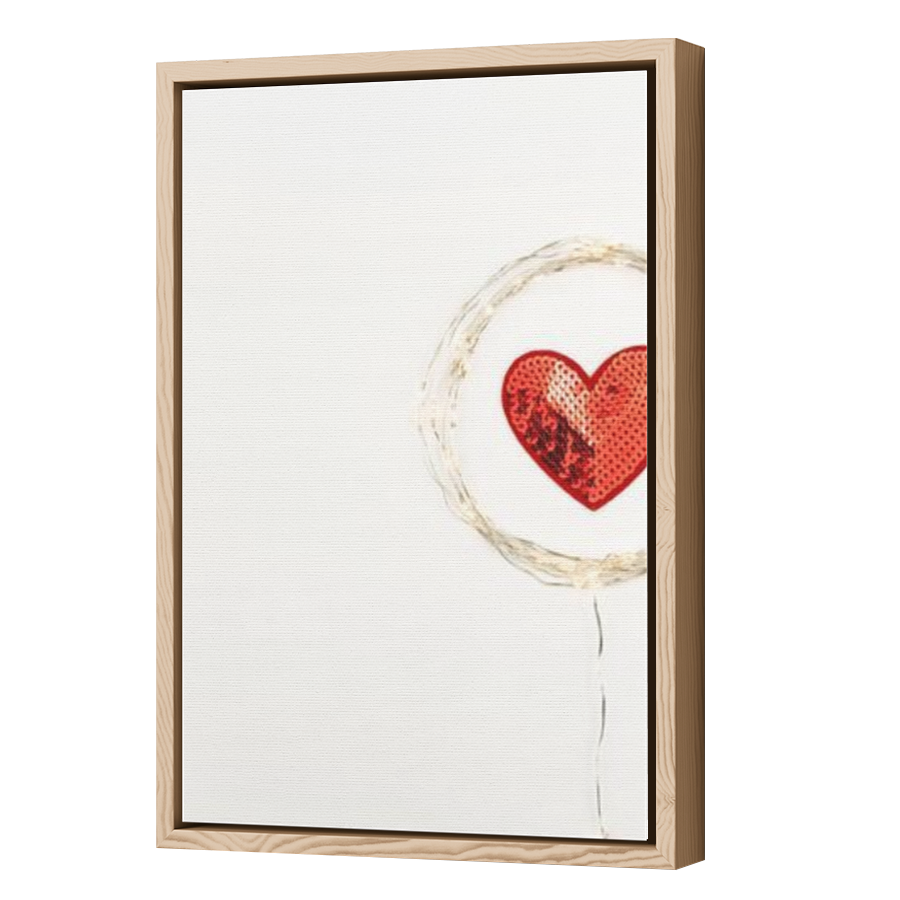Thumbnail for Canvas - Wood Grain Floating Frame