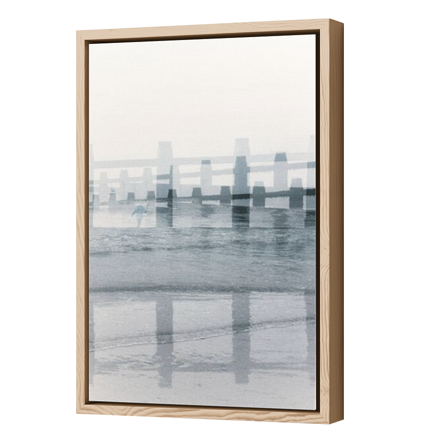 Thumbnail for Canvas - Wood Grain Floating Frame