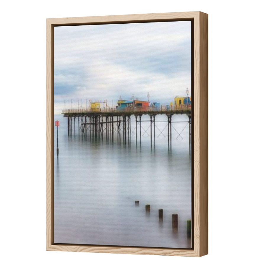 Thumbnail for Canvas - Wood Grain Floating Frame
