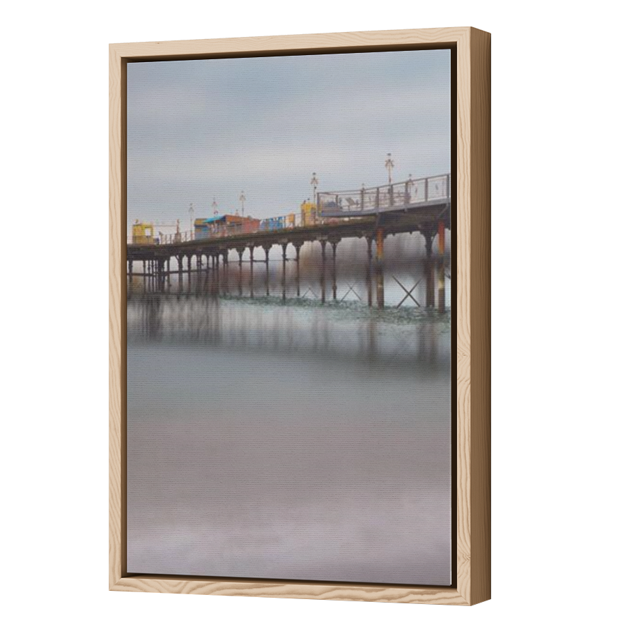 Thumbnail for Canvas - Wood Grain Floating Frame