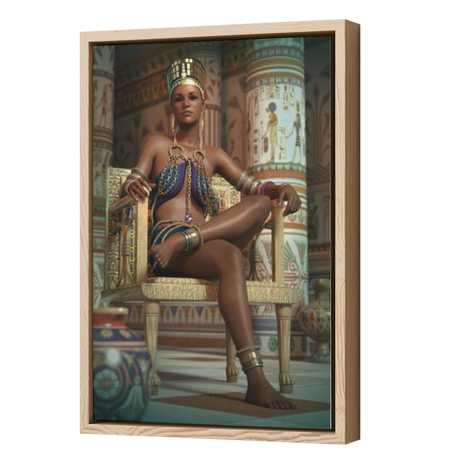 Thumbnail for Canvas - Wood Grain Floating Frame