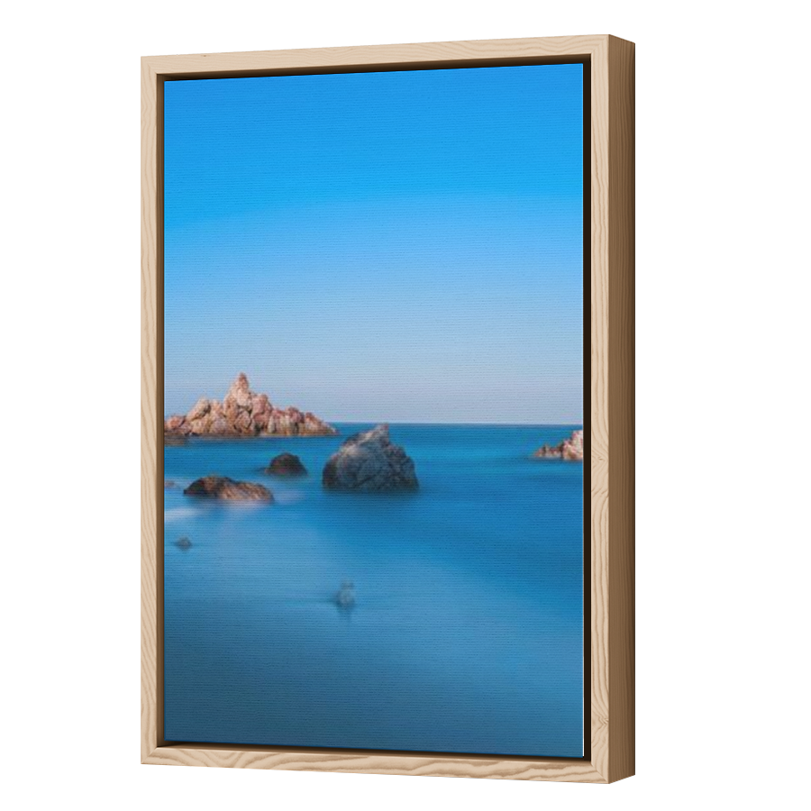 Thumbnail for Canvas - Wood Grain Floating Frame