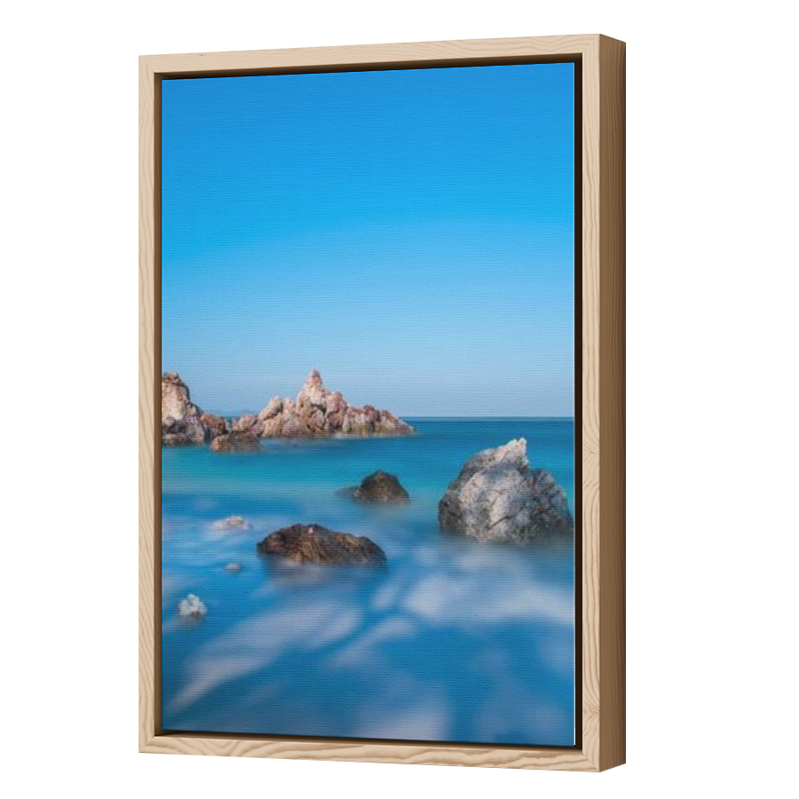 Thumbnail for Canvas - Wood Grain Floating Frame