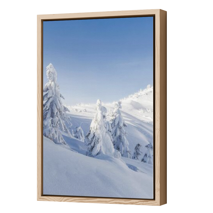 Thumbnail for Canvas - Wood Grain Floating Frame