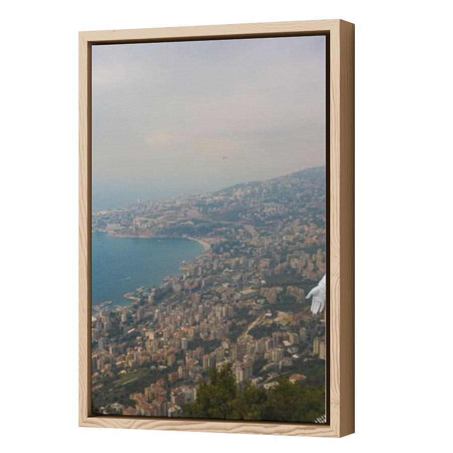 Thumbnail for Canvas - Wood Grain Floating Frame
