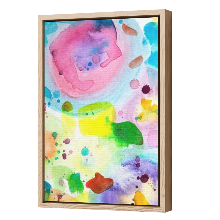 Thumbnail for Canvas - Wood Grain Floating Frame