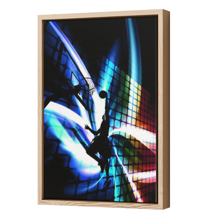 Thumbnail for Canvas - Wood Grain Floating Frame