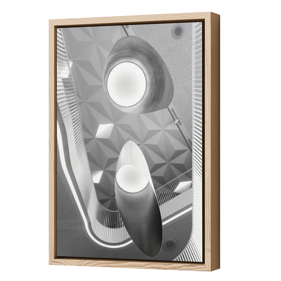 Thumbnail for Canvas - Wood Grain Floating Frame