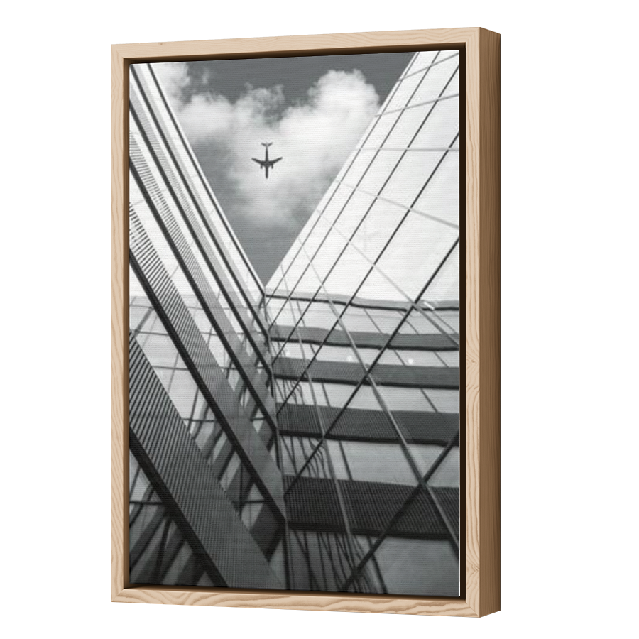 Thumbnail for Canvas - Wood Grain Floating Frame