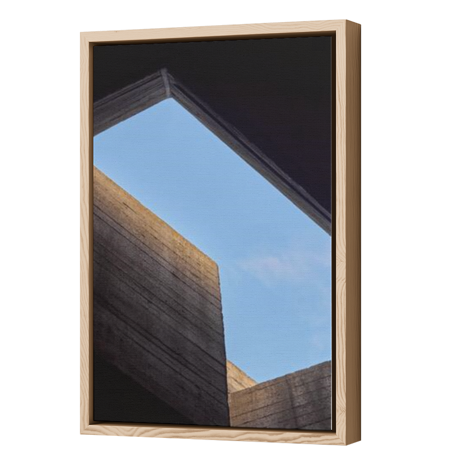 Thumbnail for Canvas - Wood Grain Floating Frame