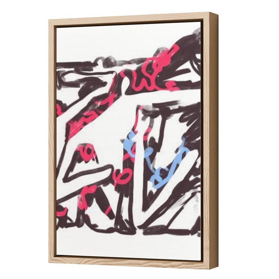 Thumbnail for Canvas - Wood Grain Floating Frame