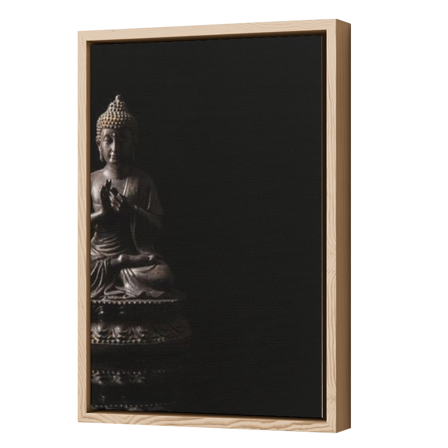 Thumbnail for Canvas - Wood Grain Floating Frame