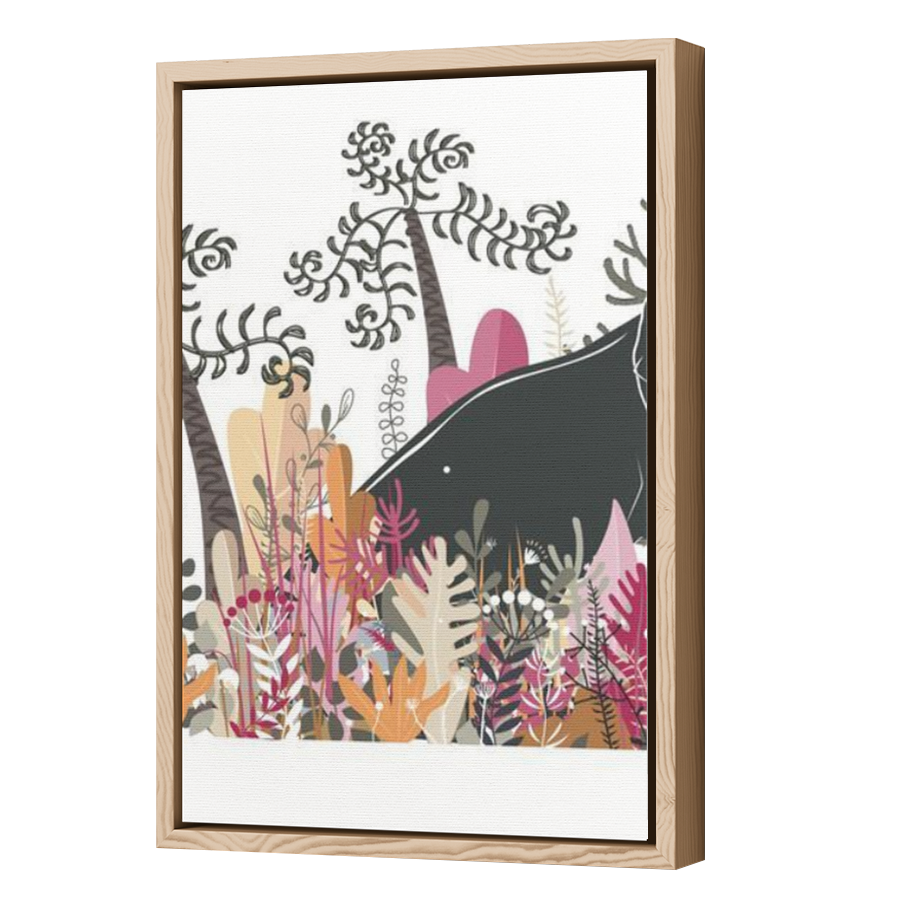Thumbnail for Canvas - Wood Grain Floating Frame