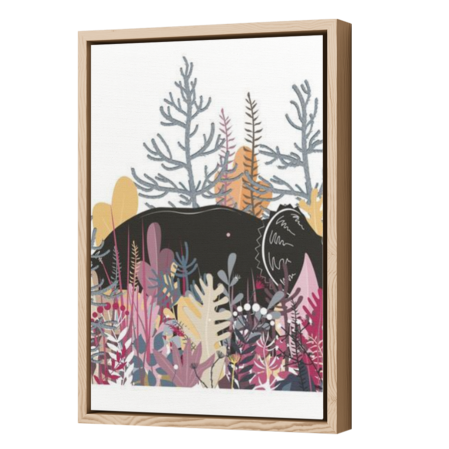 Thumbnail for Canvas - Wood Grain Floating Frame