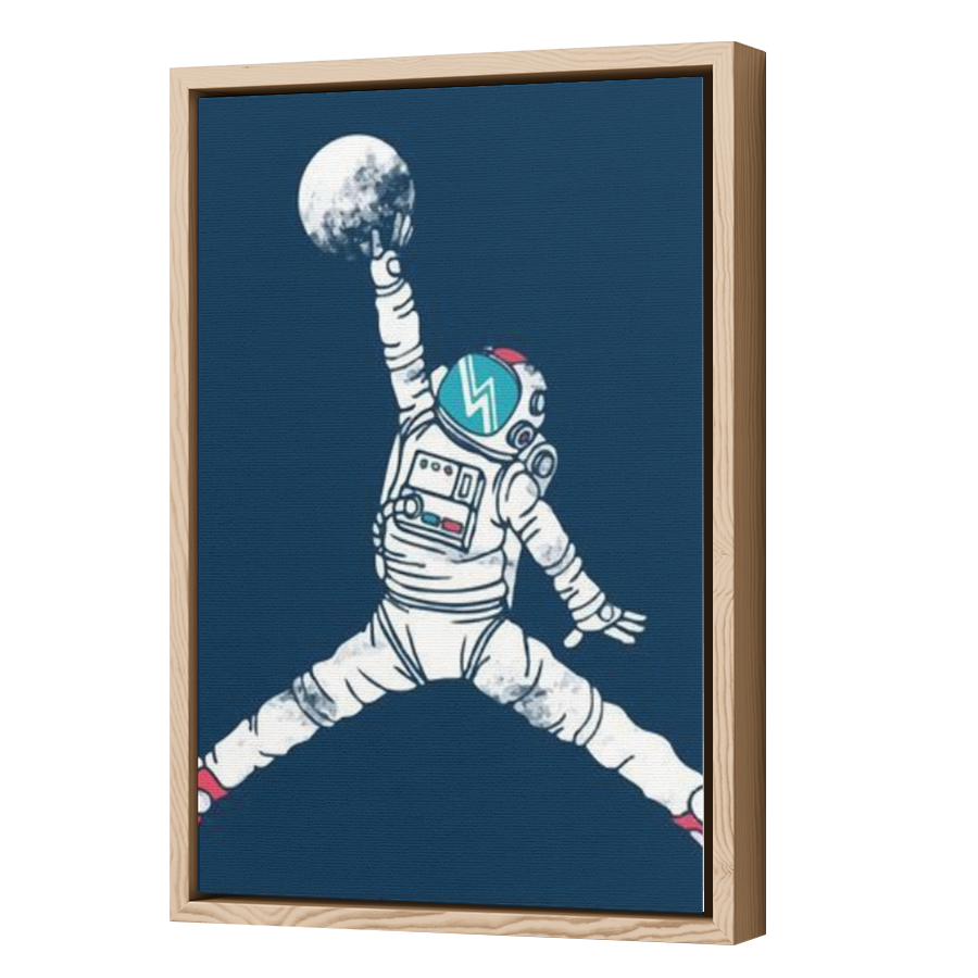 Thumbnail for Canvas - Wood Grain Floating Frame