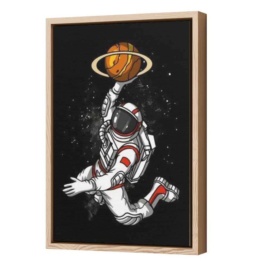 Thumbnail for Canvas - Wood Grain Floating Frame