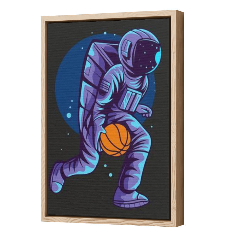 Thumbnail for Canvas - Wood Grain Floating Frame