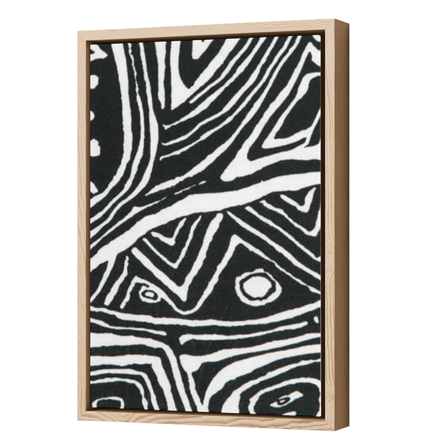 Thumbnail for Canvas - Wood Grain Floating Frame