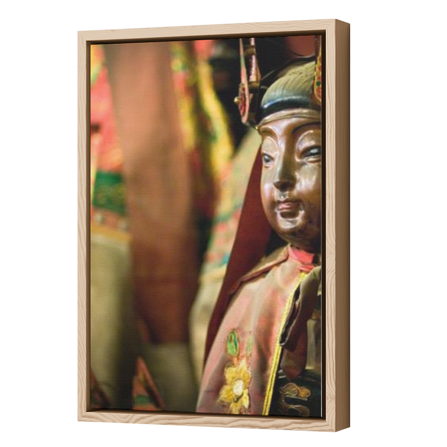 Thumbnail for Canvas - Wood Grain Floating Frame