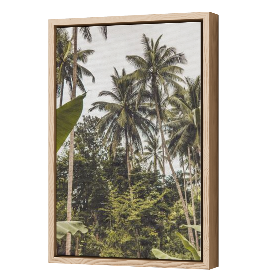 Thumbnail for Canvas - Wood Grain Floating Frame