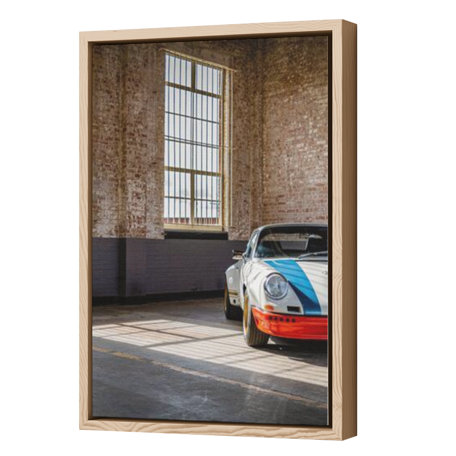 Thumbnail for Canvas - Wood Grain Floating Frame
