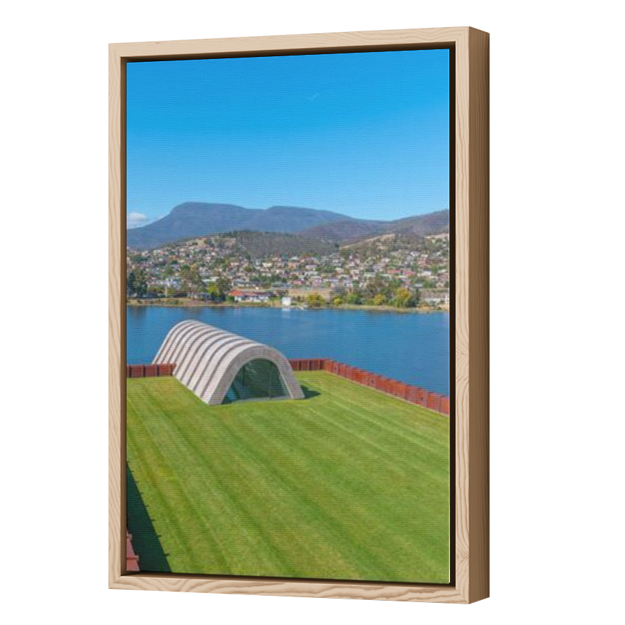 Thumbnail for Canvas - Wood Grain Floating Frame