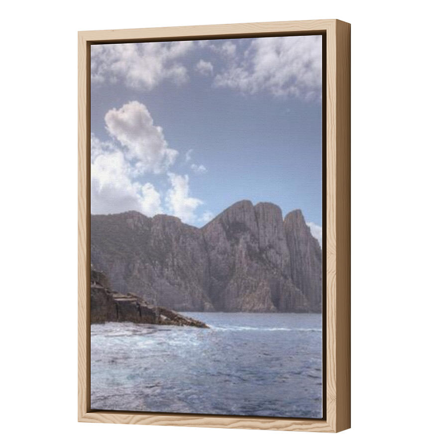 Thumbnail for Canvas - Wood Grain Floating Frame