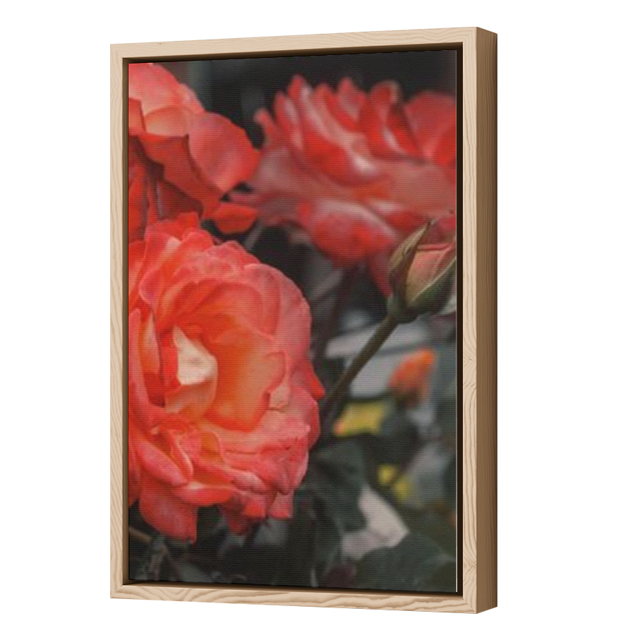 Thumbnail for Canvas - Wood Grain Floating Frame