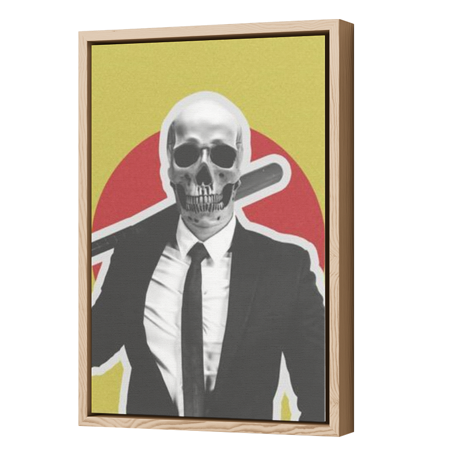 Thumbnail for Canvas - Wood Grain Floating Frame