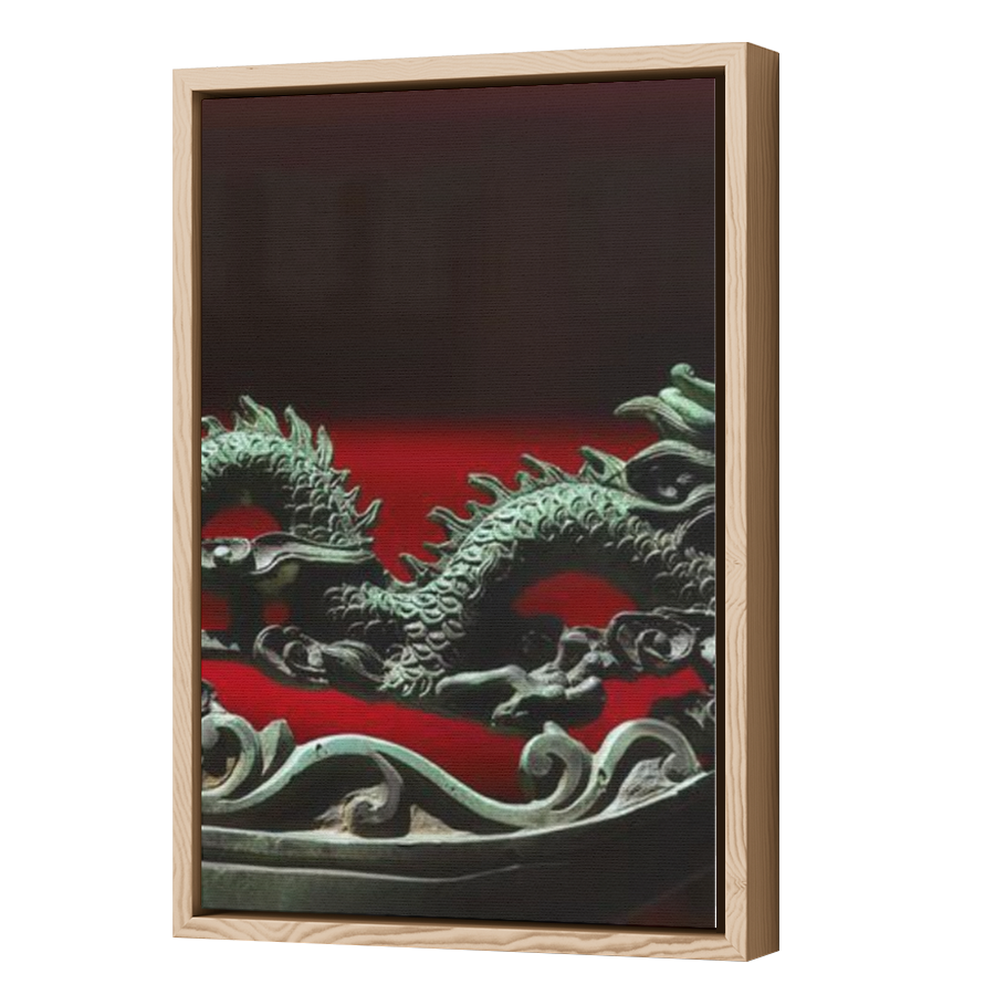 Thumbnail for Canvas - Wood Grain Floating Frame